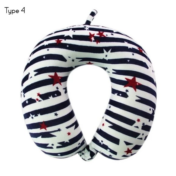 Travel Neck Pillow Memory Foam Comfortable Washable Cover ﻿ - Picture 6 of 8
